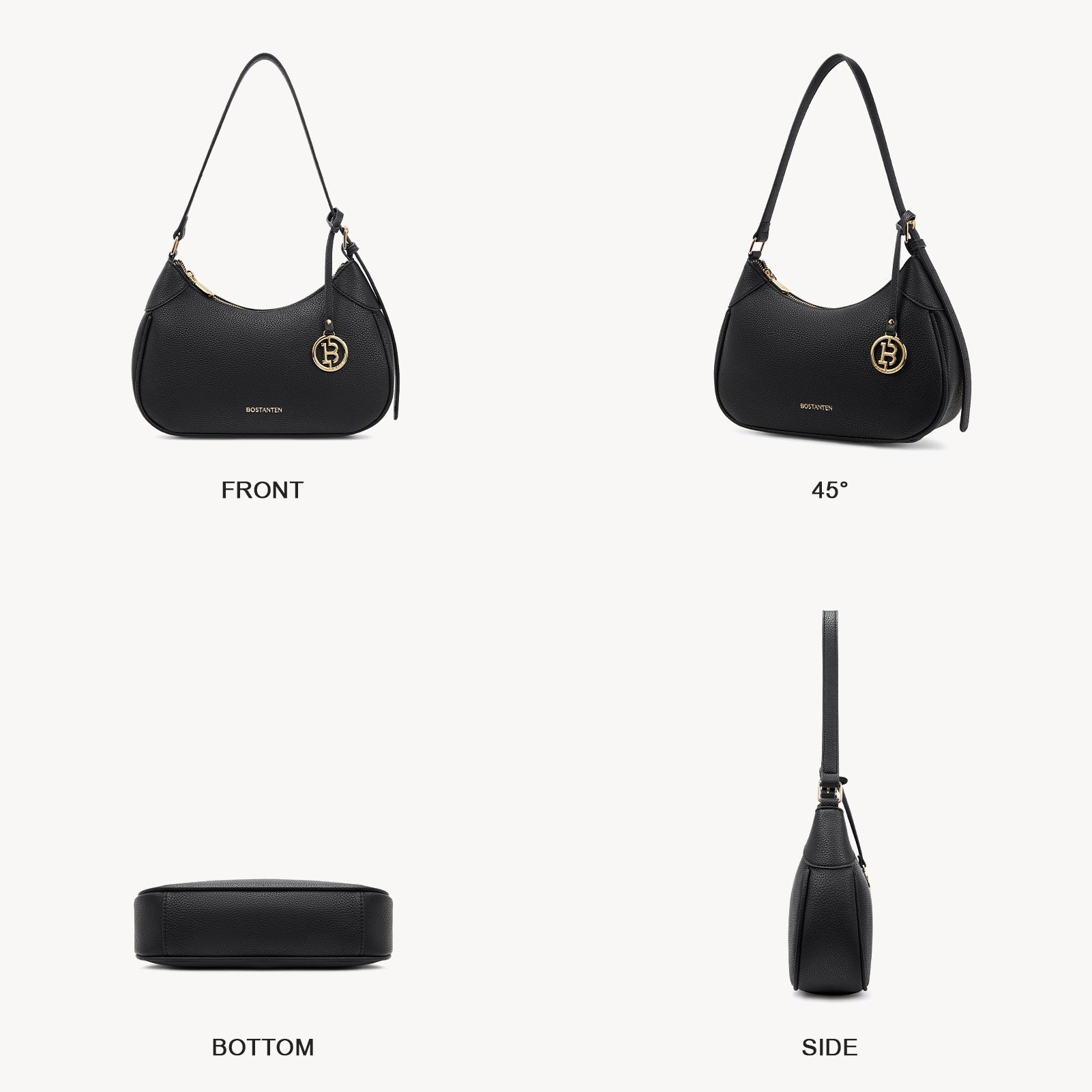 KWELI Trendy Crescent Women Shoulder Bag