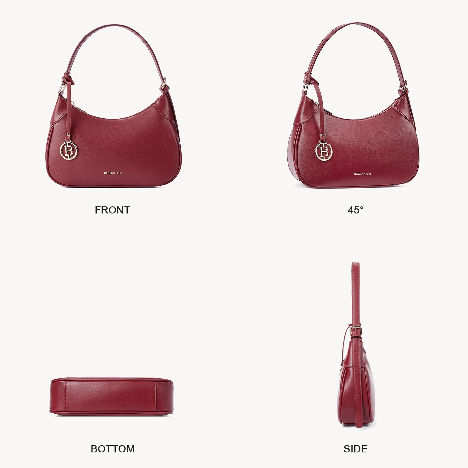 KWELI Trendy Crescent Women Shoulder Bag