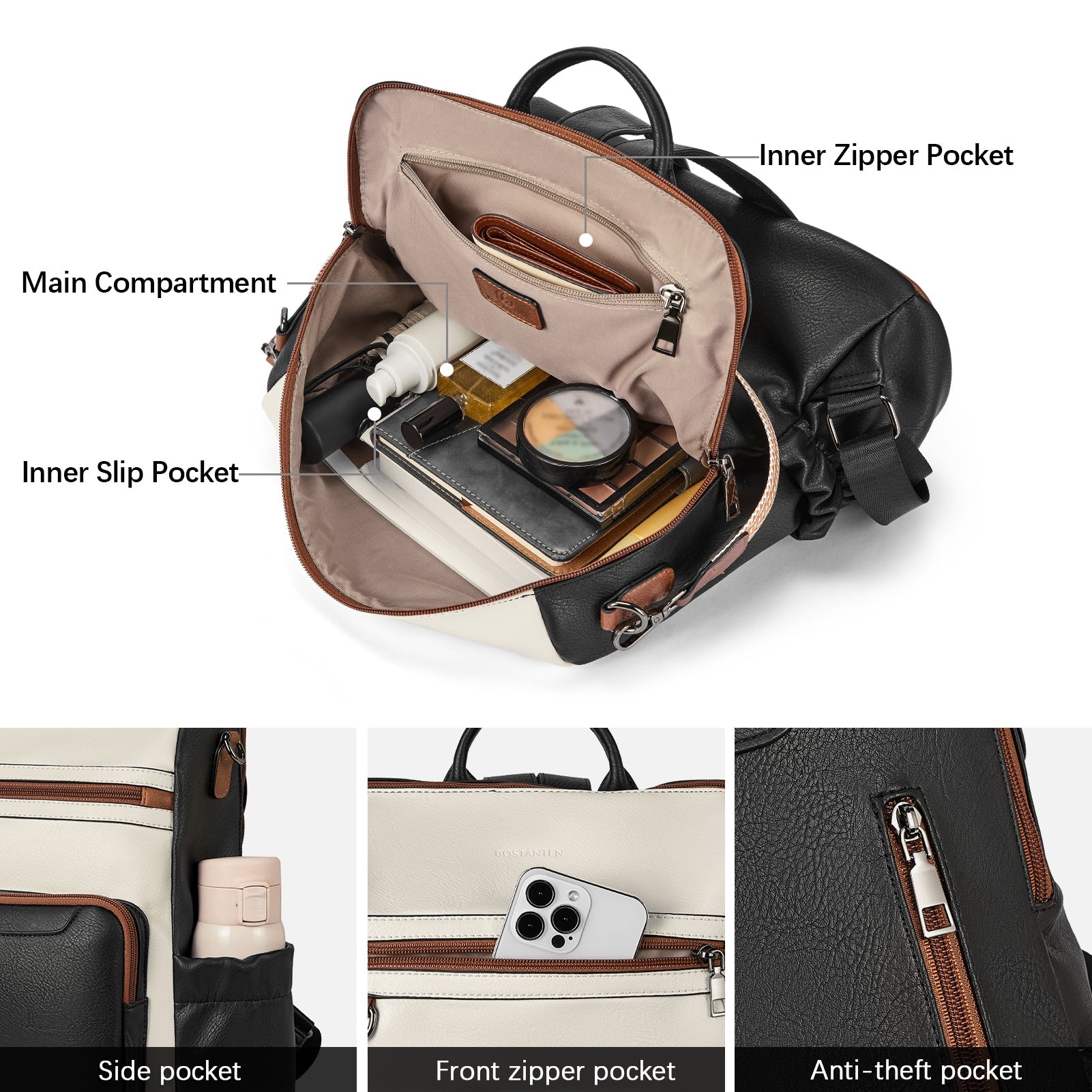 Nombongo Large Convertible Backpack Travel Bag - Two Sizes