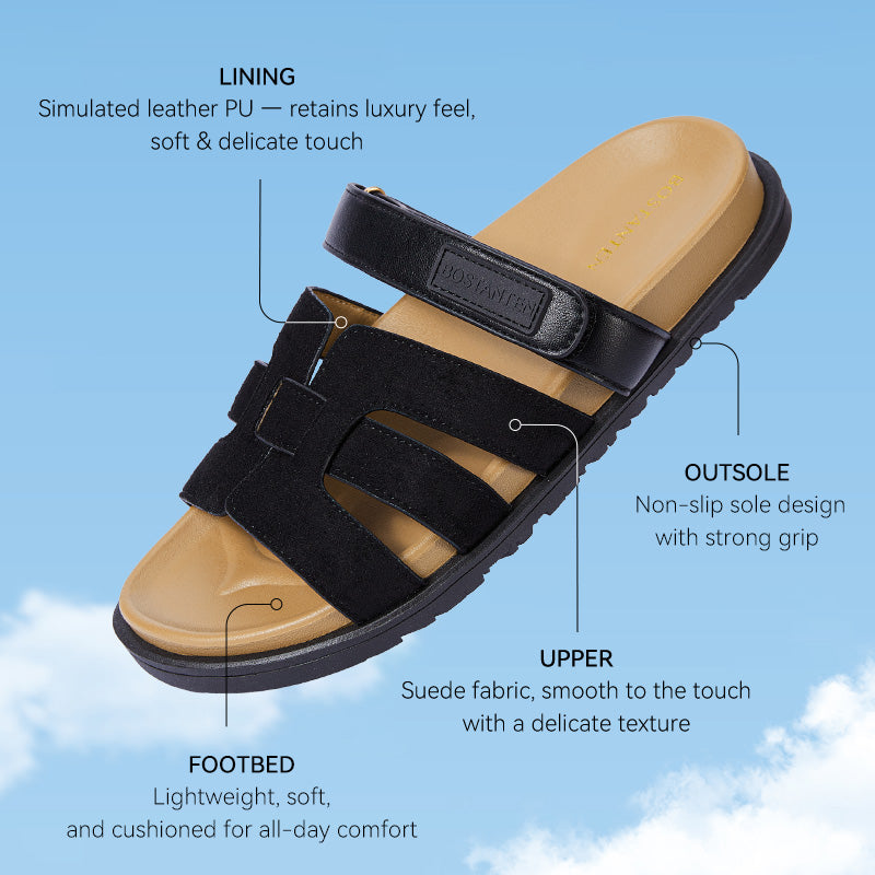 [Aethel shoes] BOSTANTEN Sandals Platform Stripe – Sole 2,7 cm