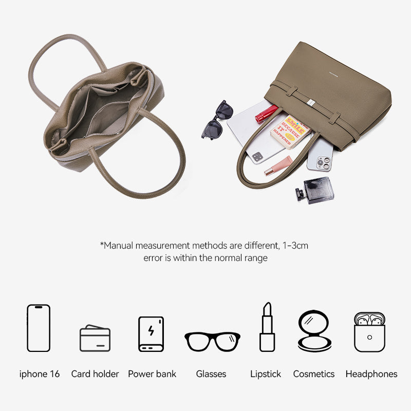 [Lock Tote bag] BOSTANTEN Tote bag PU leather Crossbody Bag Handbag Women's Korean Style Tote bag Women's