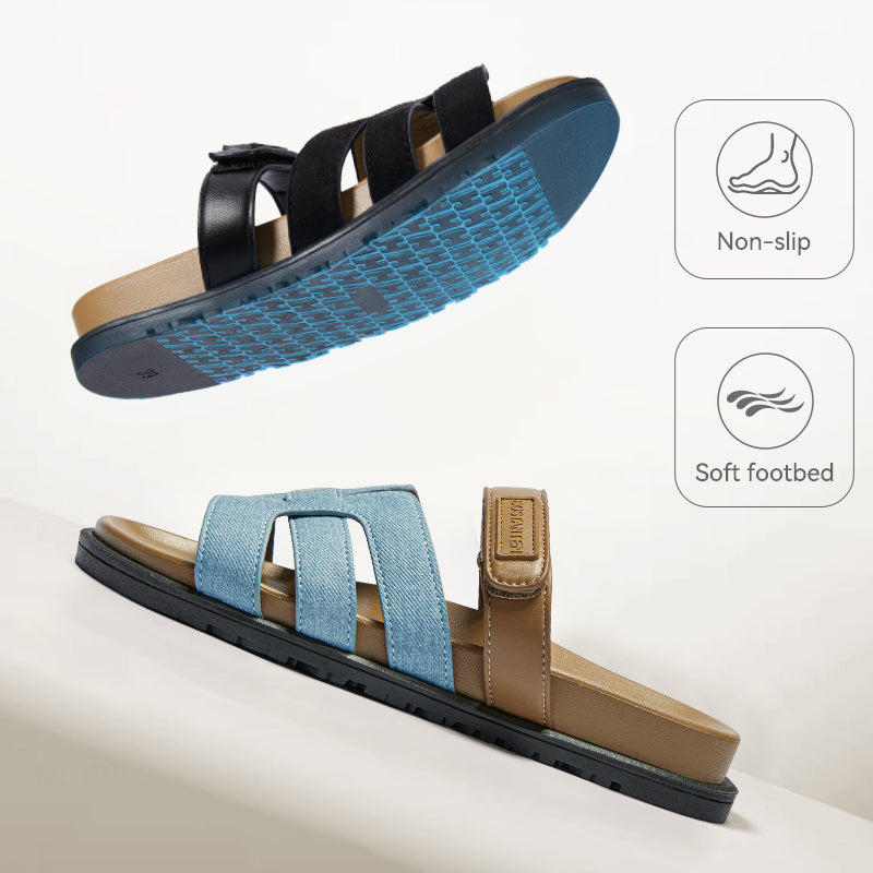 [Aethel shoes] BOSTANTEN Sandals Platform Stripe – Sole 2,7 cm