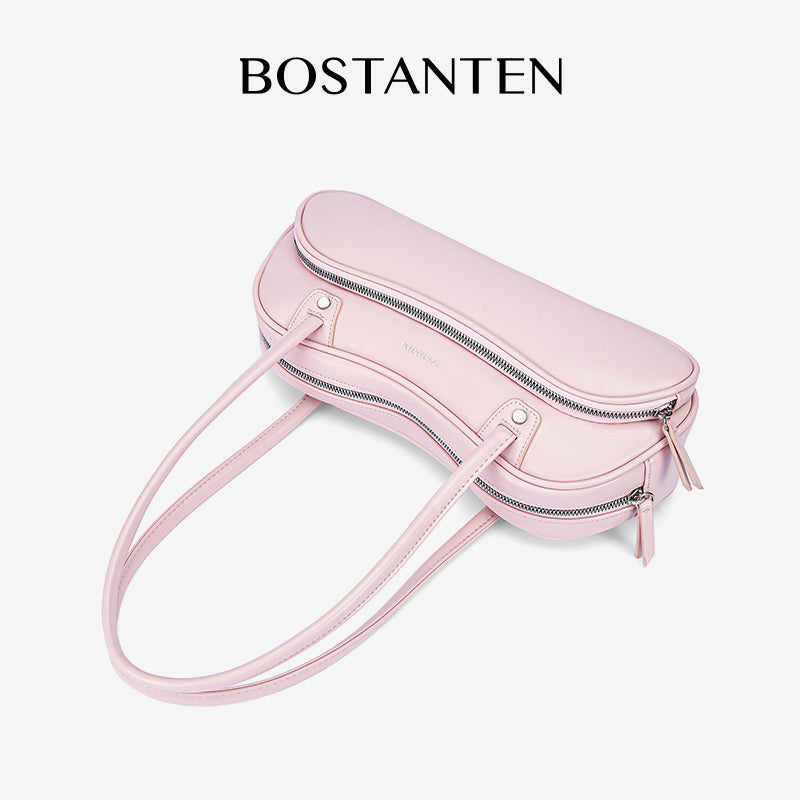 [Bobo Bag] BOSTANTEN Handbag Women's Fashion New Shoulder Bag Bag Bowling Design