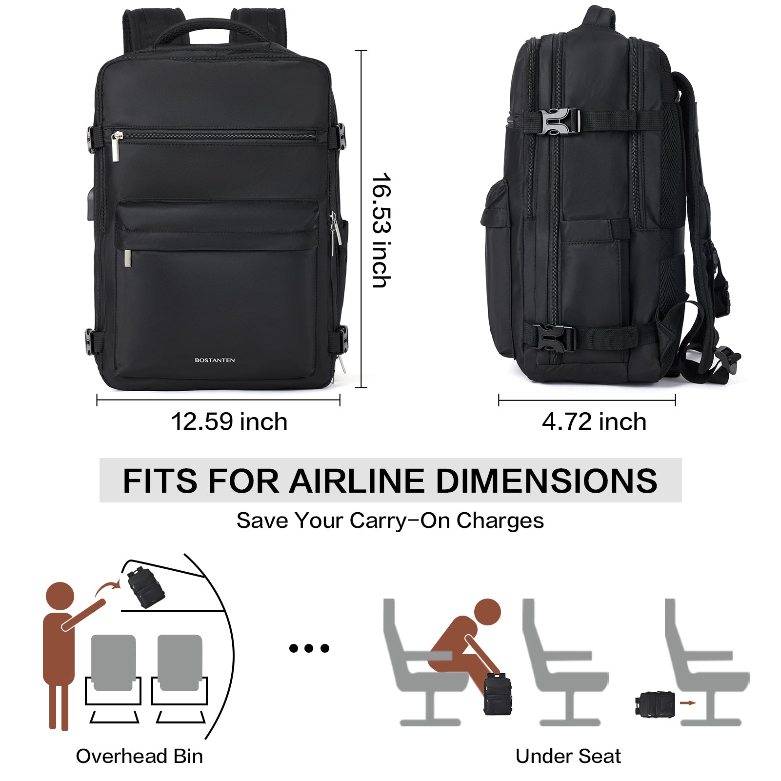 Stylish and Functional Fashion Backpack for Women - Waterproof and Flight Approved