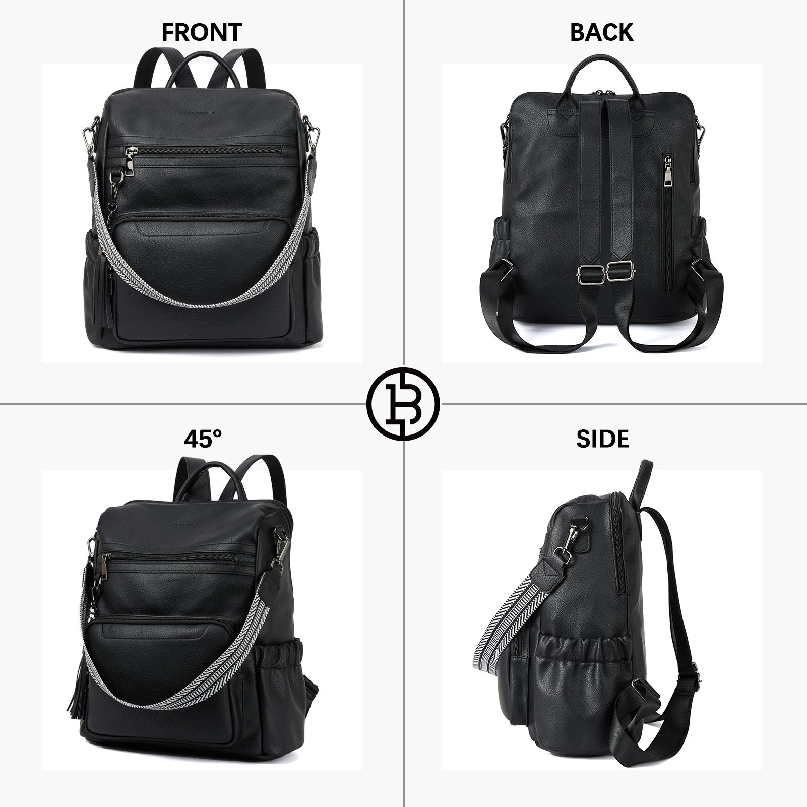 Nombongo Large Convertible Backpack Travel Bag - Two Sizes