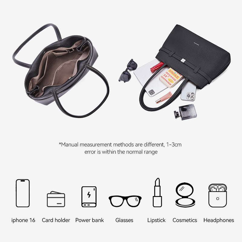 [Lock Tote bag] BOSTANTEN Tote bag PU leather Crossbody Bag Handbag Women's Korean Style Tote bag Women's