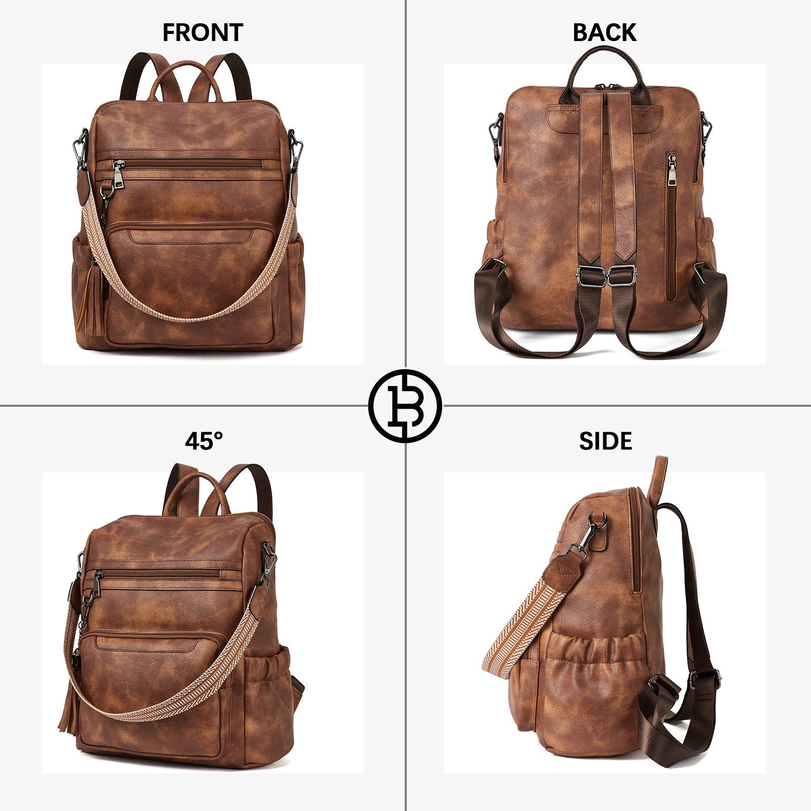 Nombongo Large Convertible Backpack Travel Bag - Two Sizes
