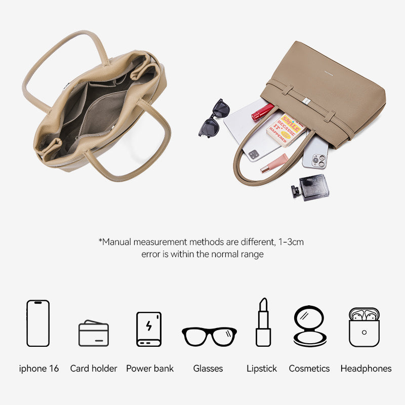 [Lock Tote bag] BOSTANTEN Tote bag PU leather Crossbody Bag Handbag Women's Korean Style Tote bag Women's