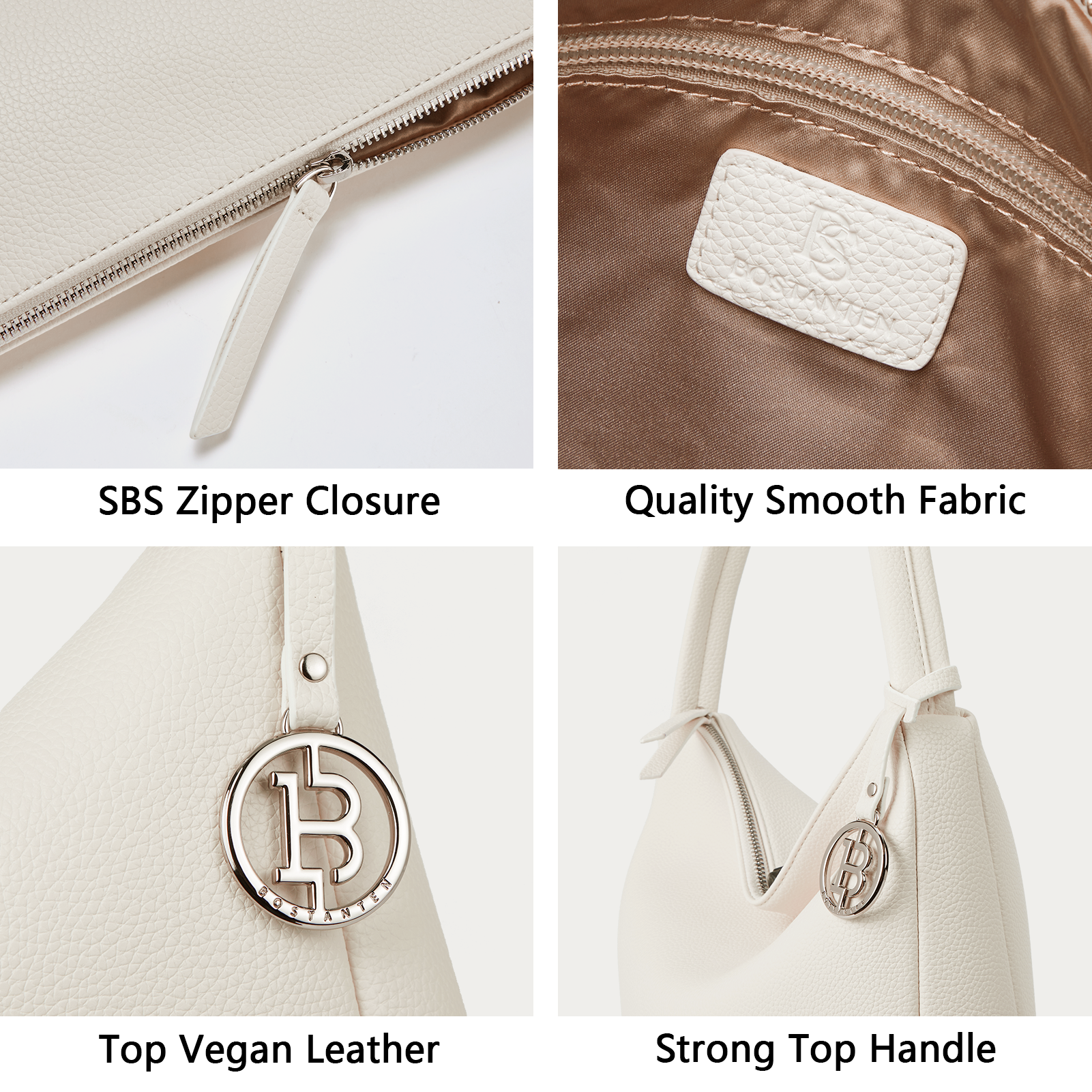 Vegan Leather Hobo Purses for Women Designer Shoulder Bags