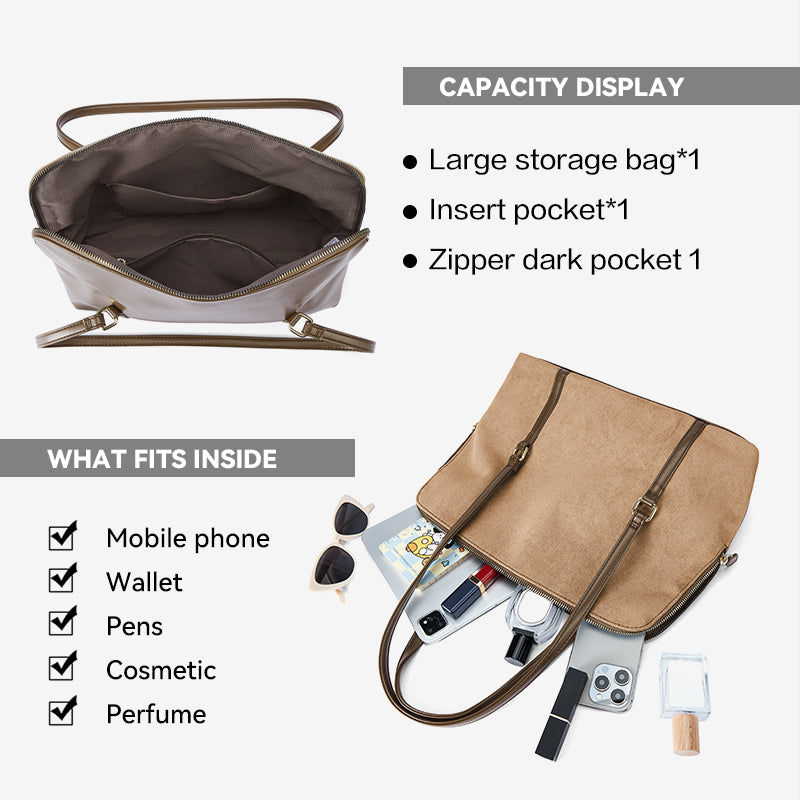 [Book Tote bag] BOSTANTEN Tote Bag Two-Sided – Shoulder Bag Large Elegant Korean Style