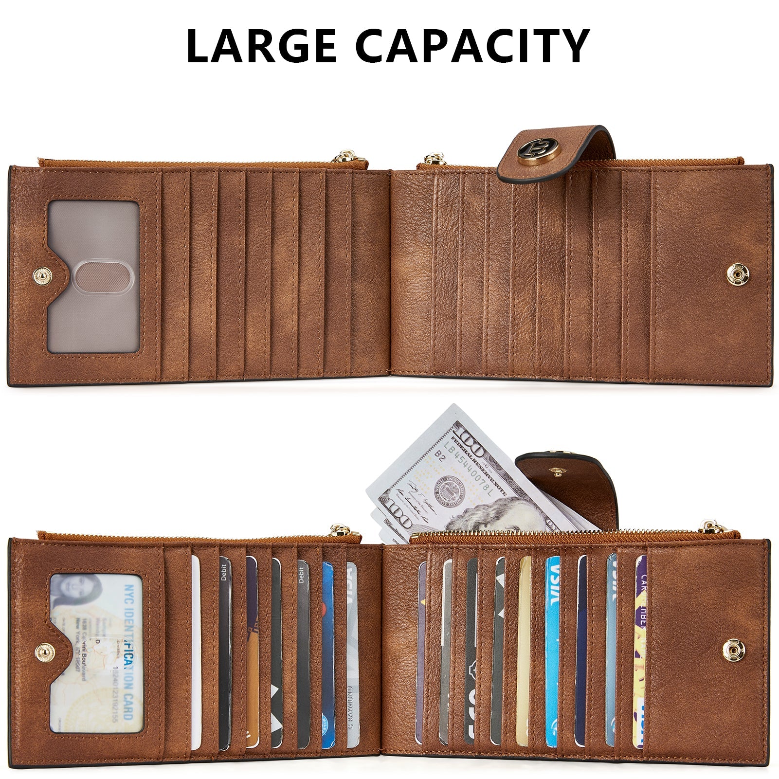 Lomy Leather Slim Wallet — Bifold Purse