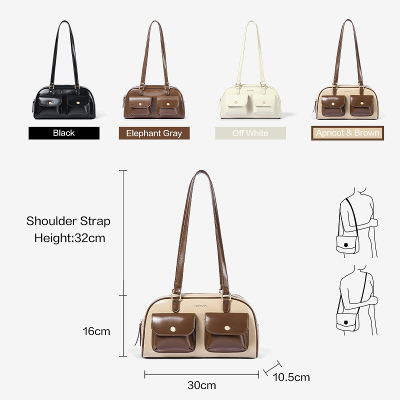 [Cassey Bag] BOSTANTEN Bag Women's – Handbag, Crossbody & Shoulder Bag with Slot Telepon & Headphone