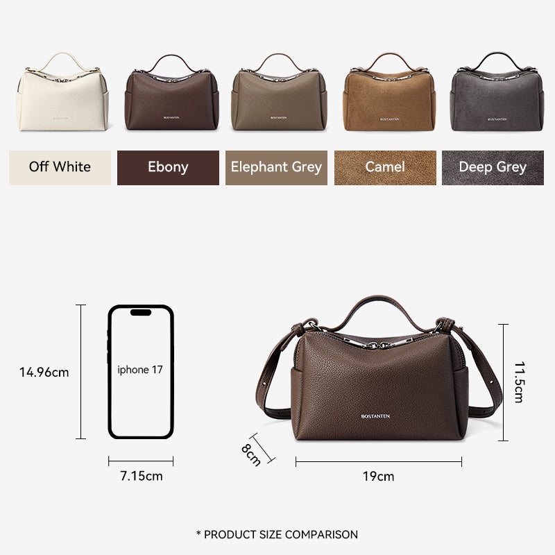 [Vanity Bag] BOSTANTEN Crossbody Bag Women's Premium Synthetic leather & Suede - Versatile 3in1 Handheld Crossbody Bag