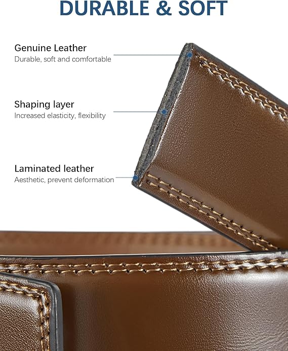 Double Up on Style with Our Two-Pack Leather Belt —Skeleton