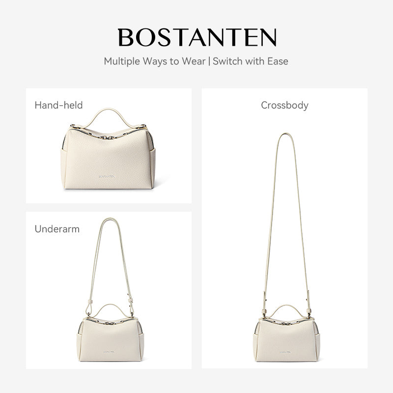 [Vanity Bag] BOSTANTEN Crossbody Bag Women's Premium Synthetic leather & Suede - Versatile 3in1 Handheld Crossbody Bag