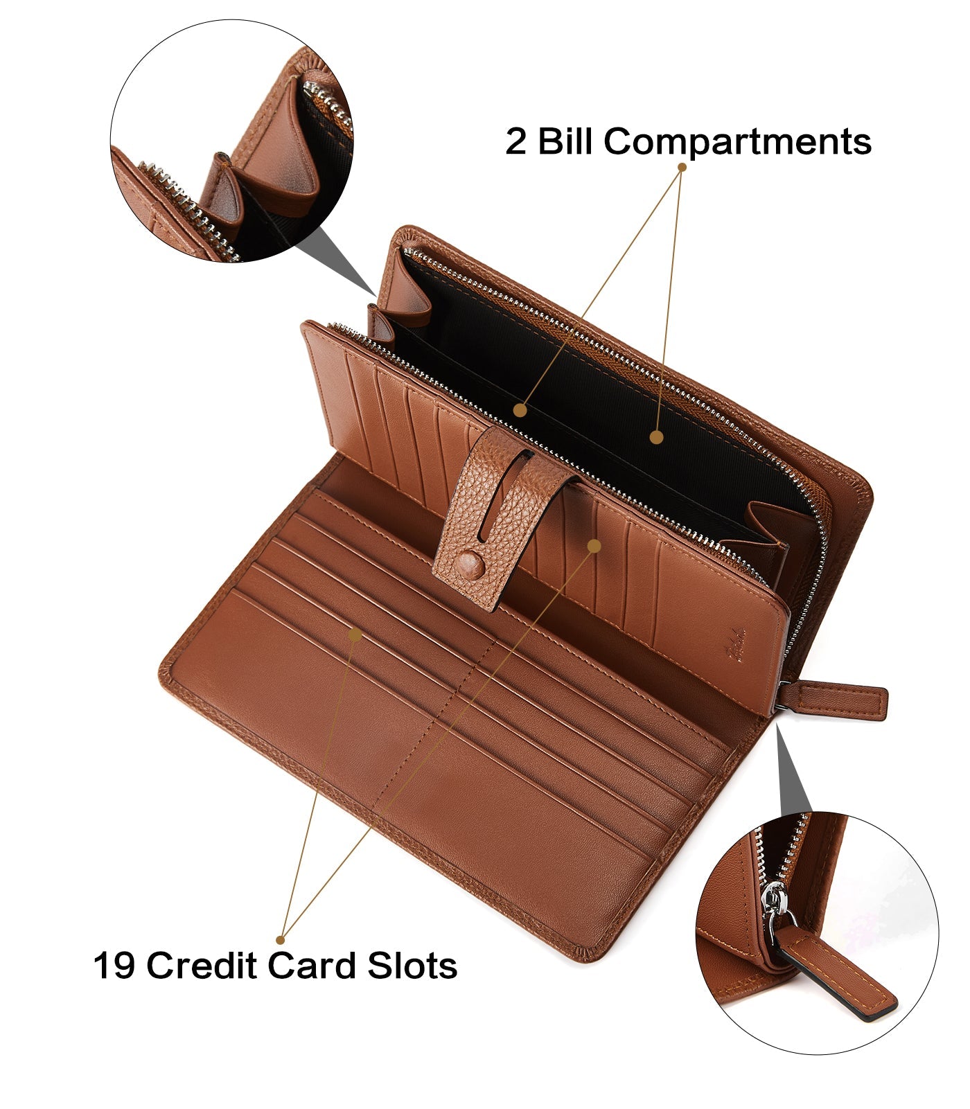 Lnna Checkbook RFID Wallet Cash Clutch Purses —— Superstar