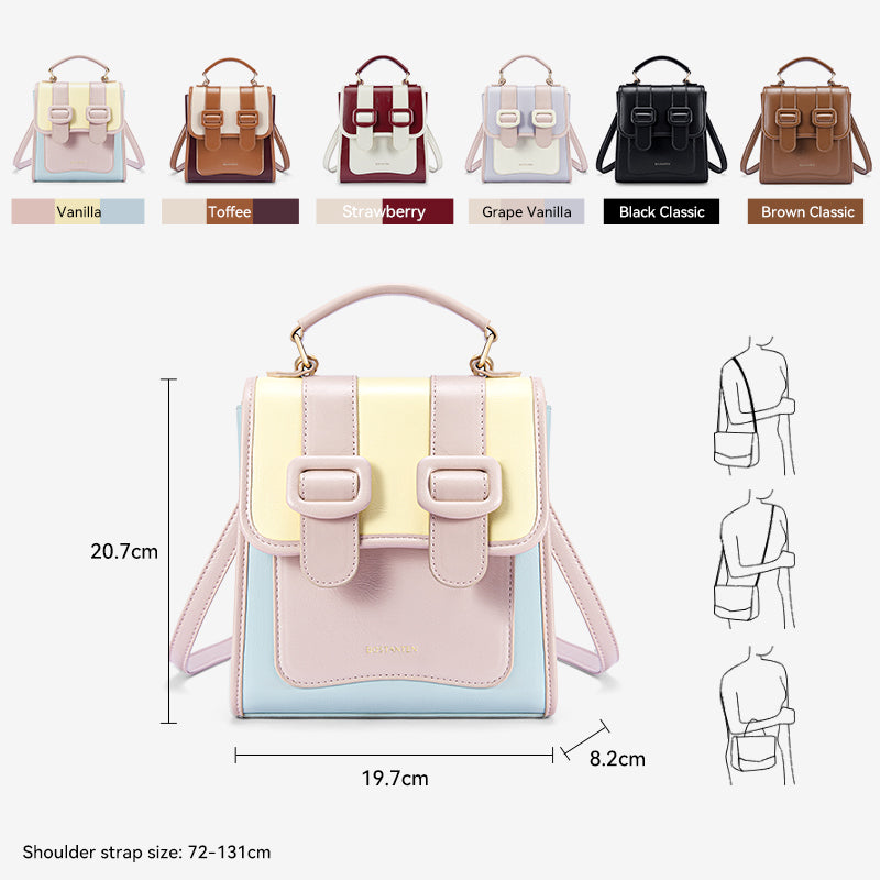 [Ice Cream Backpack] BOSTANTEN Backpack Women's Trendy Women's Backpack High-Quality Water resistant School Bag