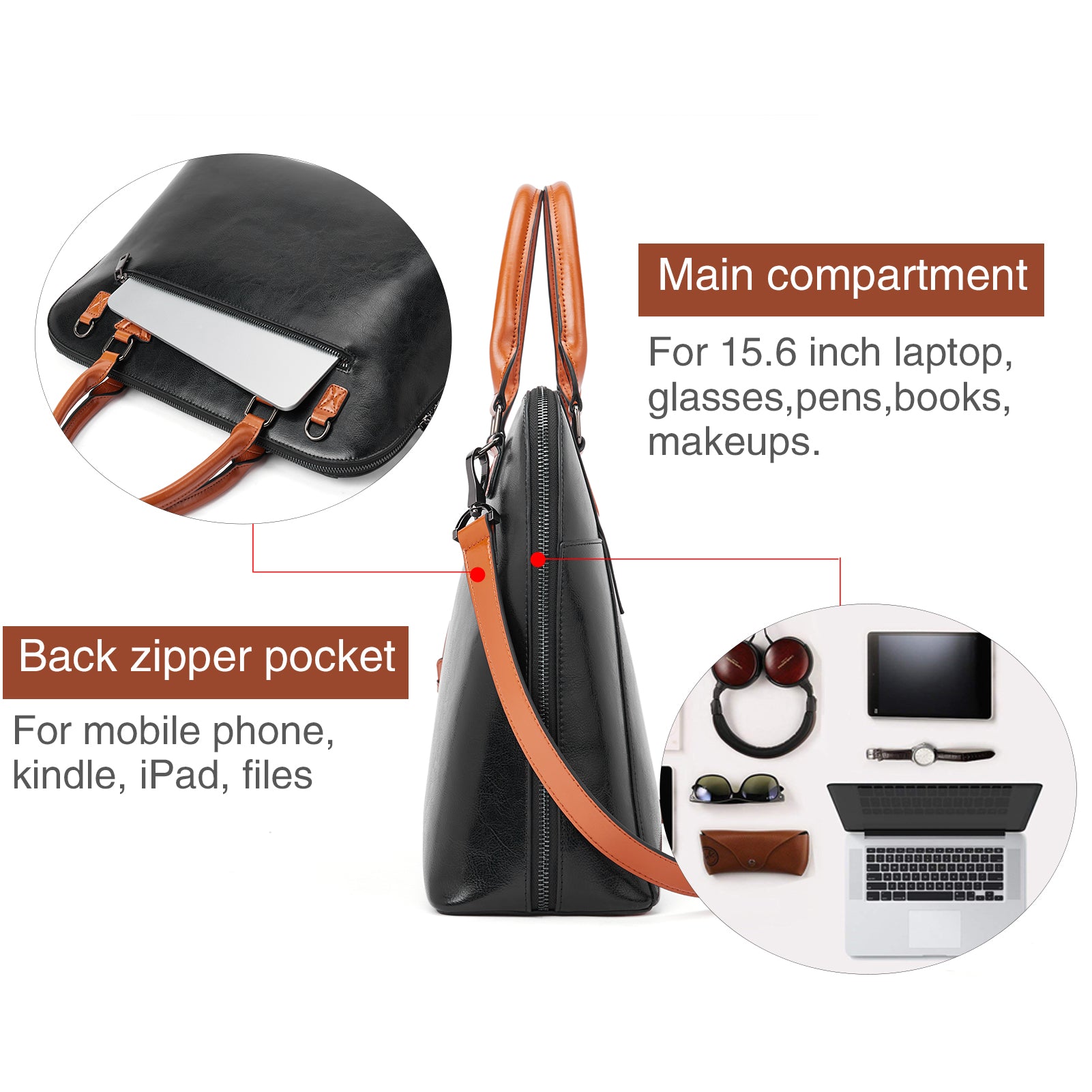 Jasmina Versatile Briefcases - Quality And Details