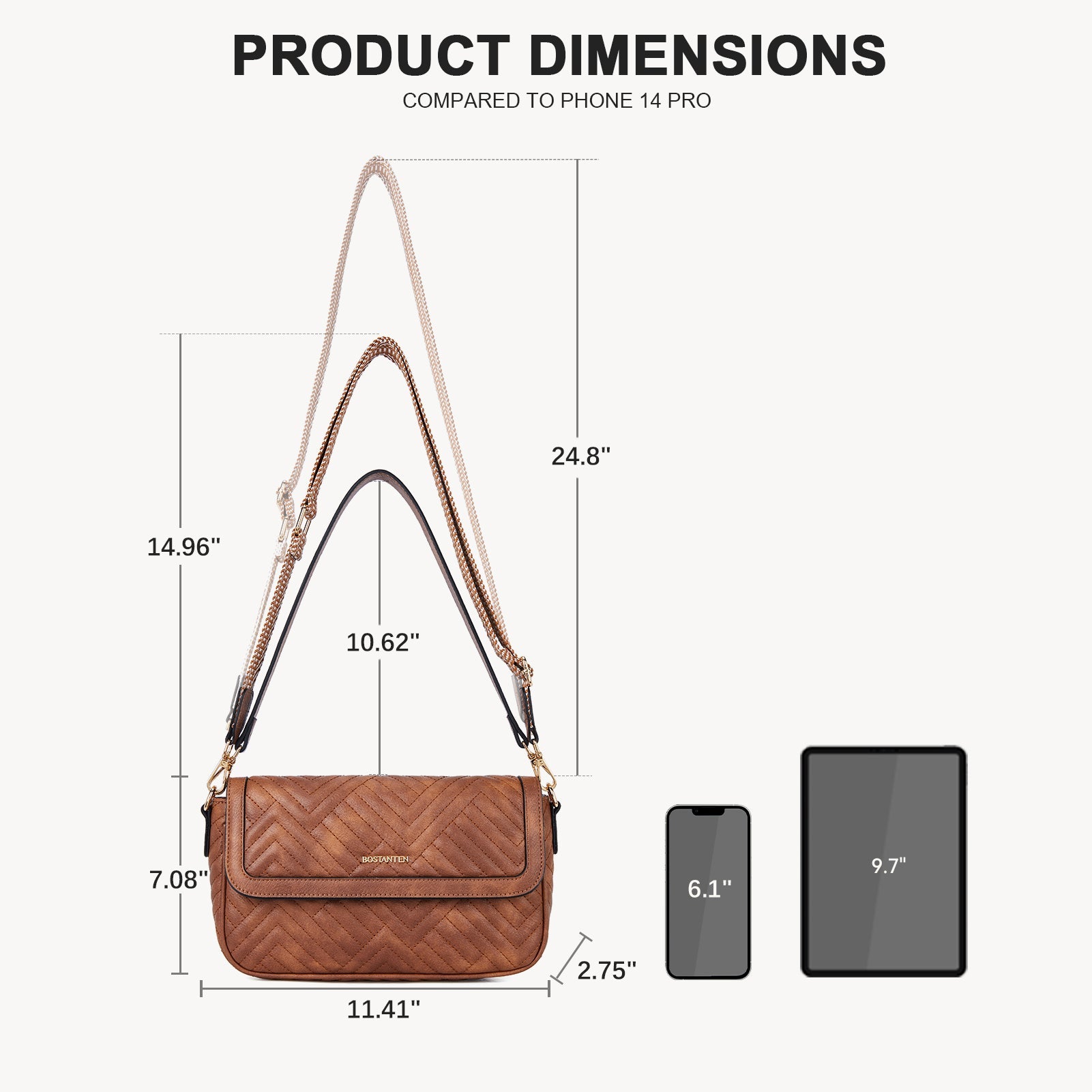 Kweli Quilted Vegan Leather Crossbody Purses