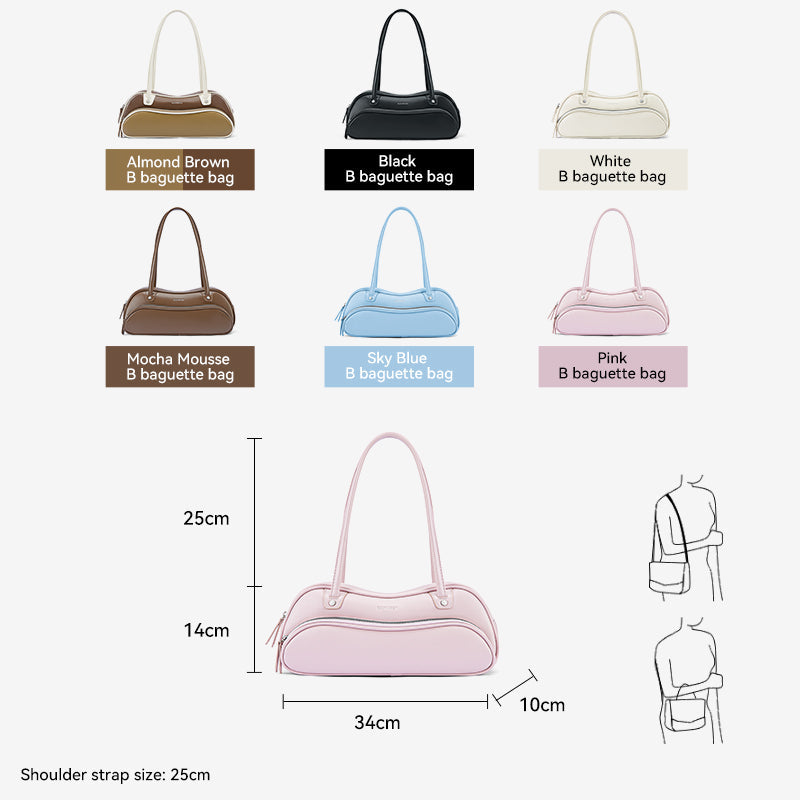 [Bobo Bag] BOSTANTEN Handbag Women's Fashion New Shoulder Bag Bag Bowling Design