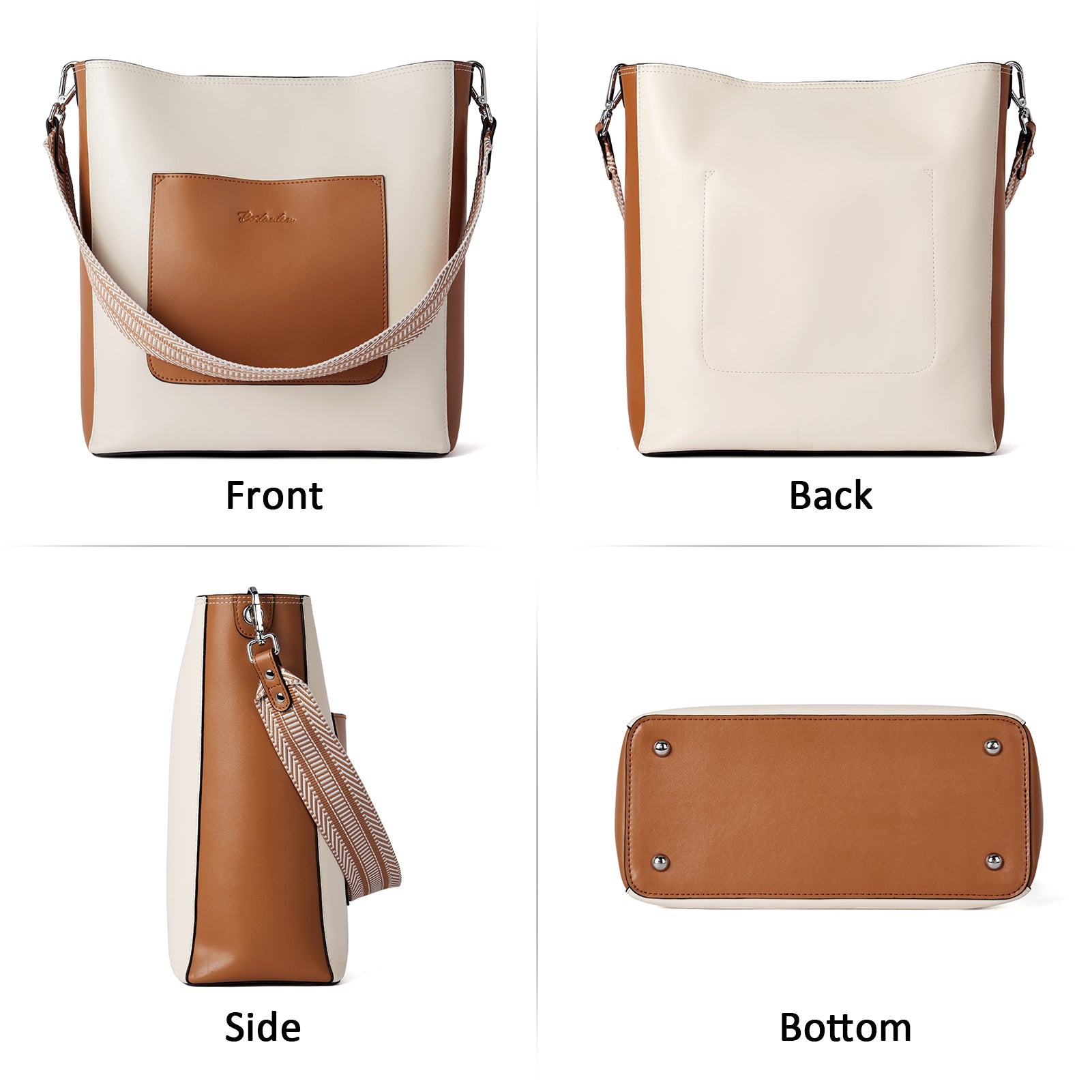 Lotty Genuine Leather Hobo Handbag - Soft & Supple with Adjustable Strap