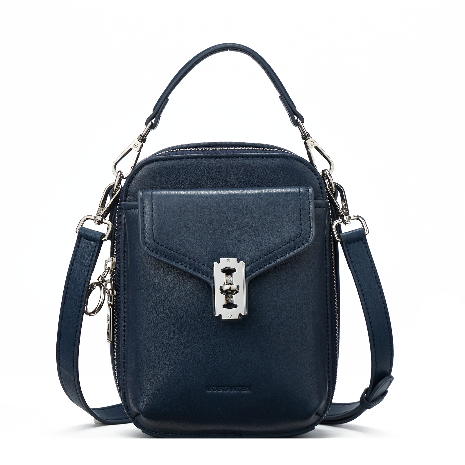 Nevin Vegetable-Tanned Genuine Leather Crossbody Phone Bag