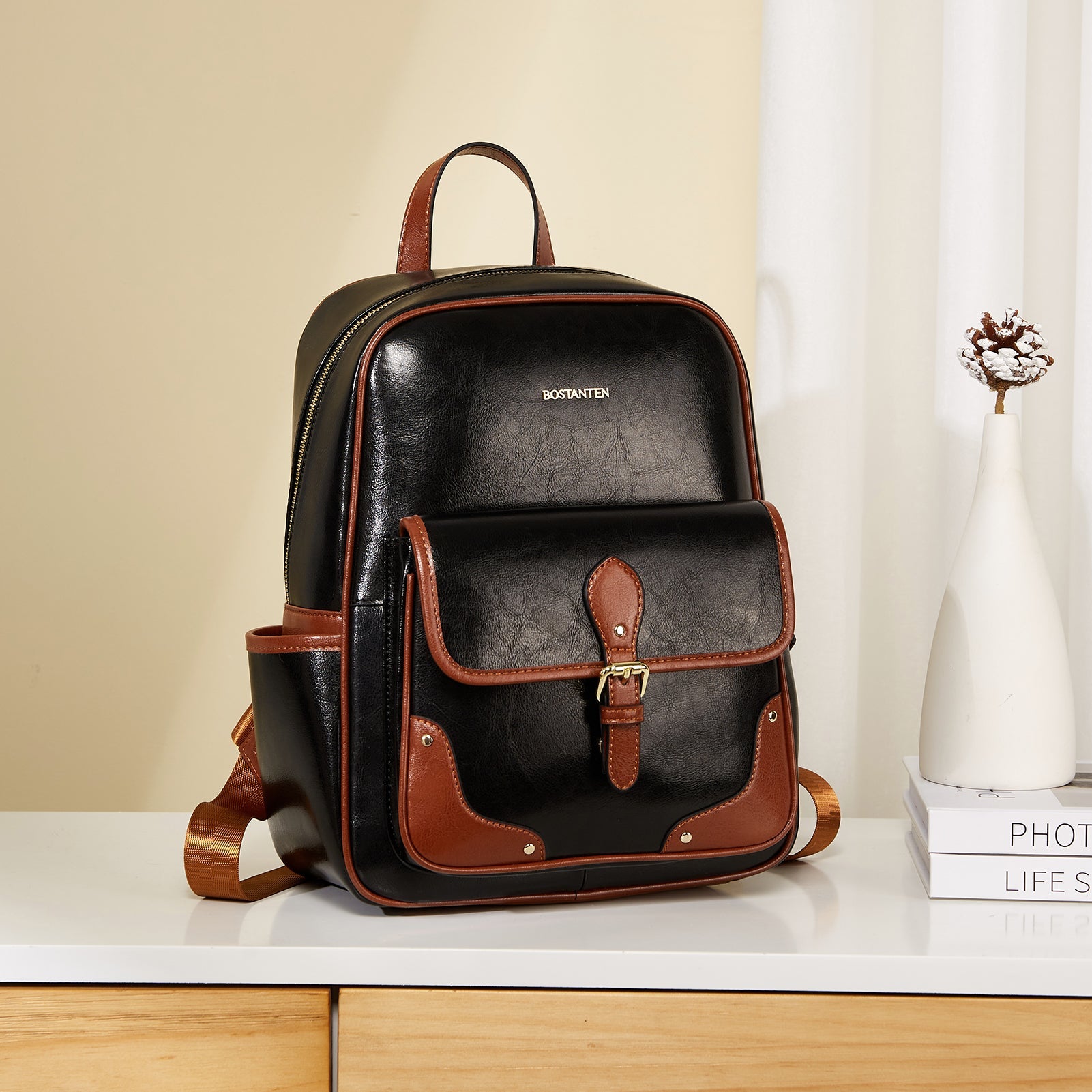Vrba Leather Book Bag — Talent
