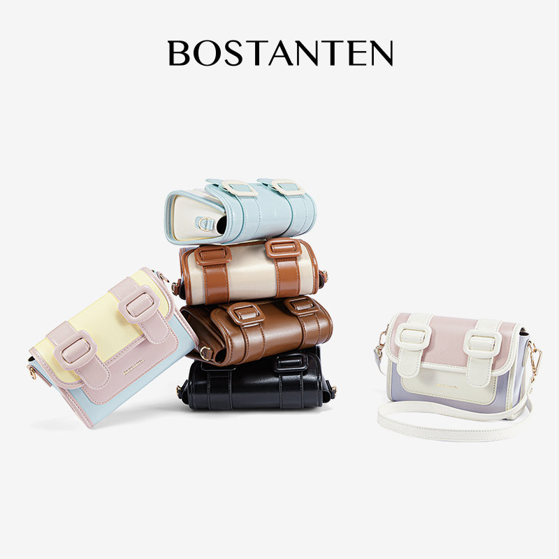 [Mini Ice Cream Bag] BOSTANTEN Bag Women's Mini Satchel Small Exquisite Versatile Waterproof Crossbody Bag Women's New 2025