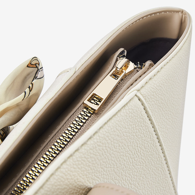 [Mila Bag] BOSTANTEN Tote Bag Leather Women's – Monogram Medium, Korean Style Casual