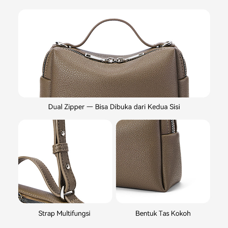 [Vanity Bag] BOSTANTEN Crossbody Bag Women's Premium Synthetic leather & Suede - Versatile 3in1 Handheld Crossbody Bag