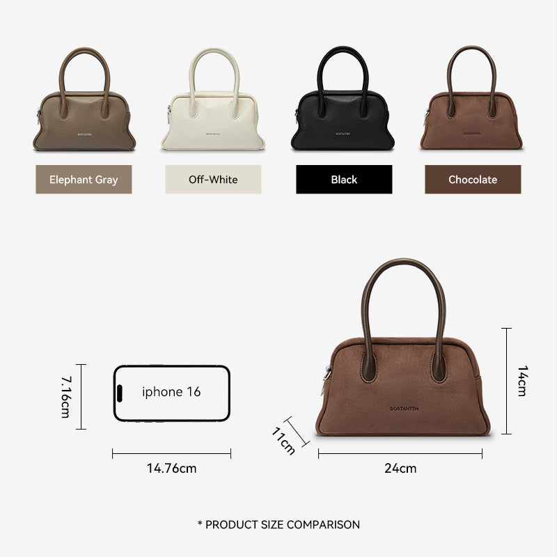 [Alma Bag] BOSTANTEN Crossbody Bag Women's Fabric Leather Suede Sling Bag Handbag Shoulder Bag