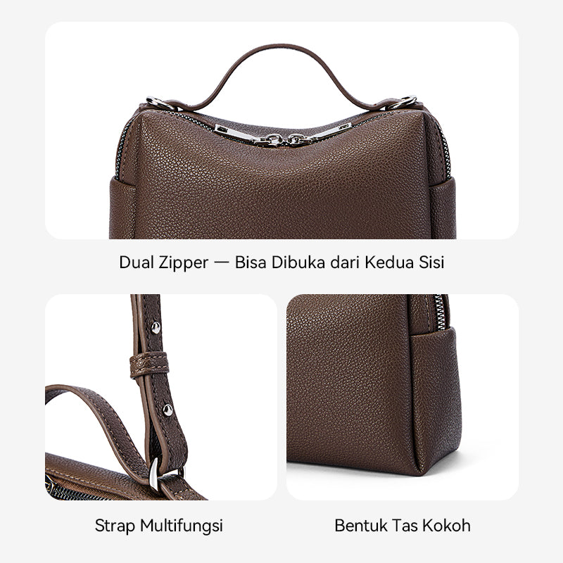 [Vanity Bag] BOSTANTEN Crossbody Bag Women's Premium Synthetic leather & Suede - Versatile 3in1 Handheld Crossbody Bag
