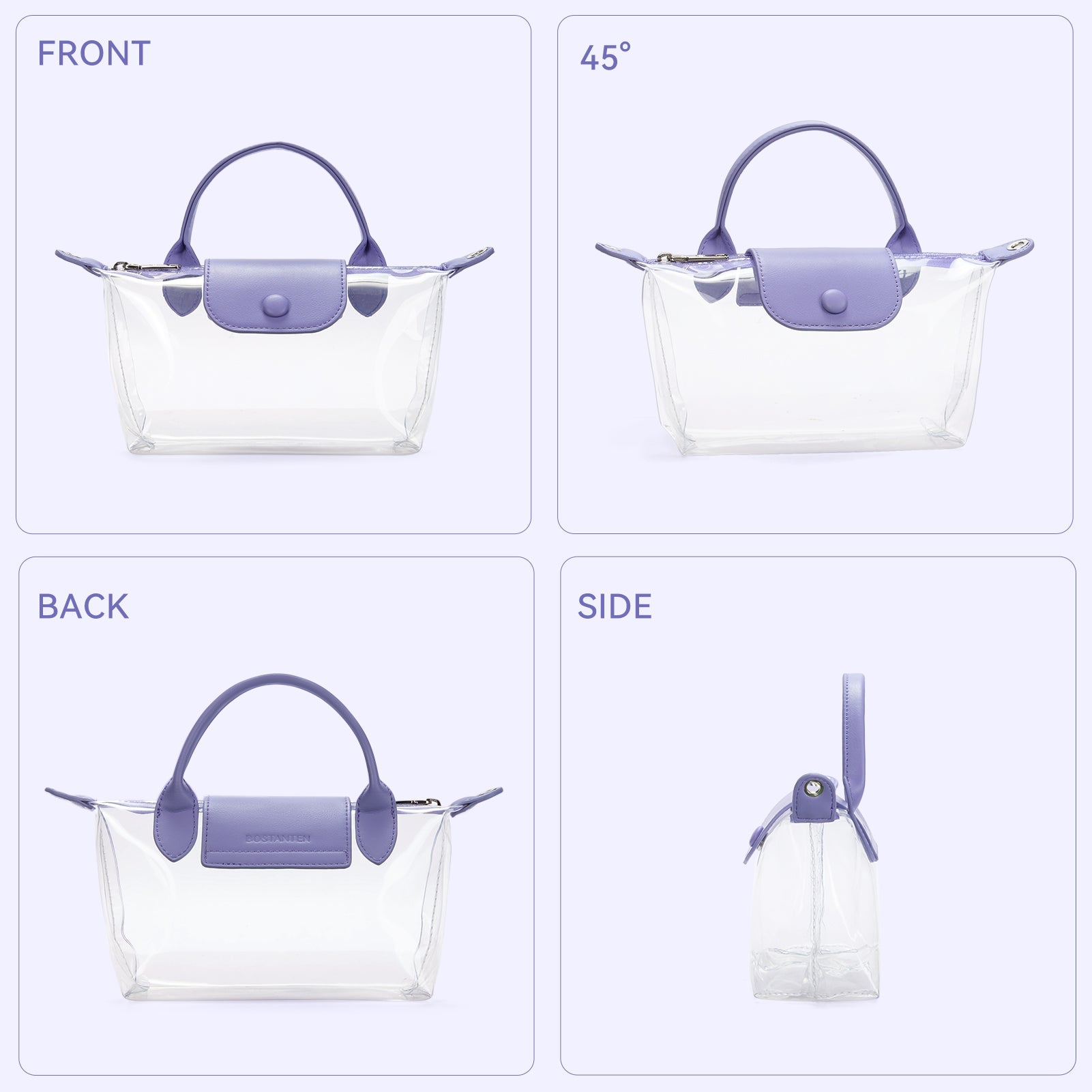 Clear Stadium Approved Crossbody Handbags For Concerts Sports Events