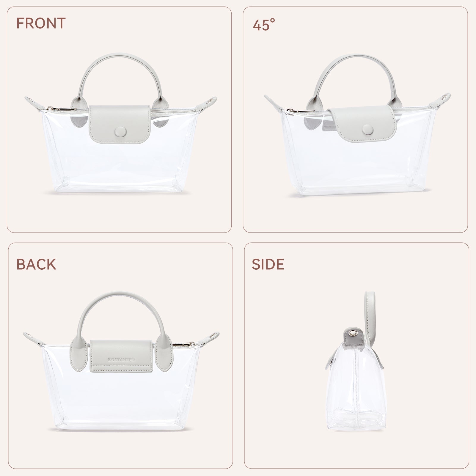 Clear Stadium Approved Crossbody Handbags For Concerts Sports Events