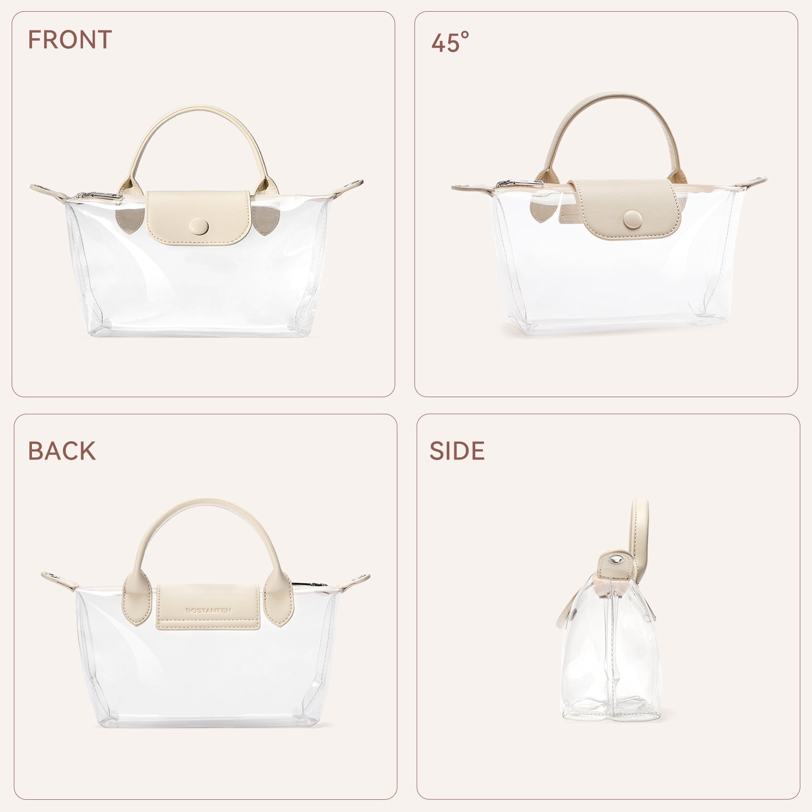 Clear Stadium Approved Crossbody Handbags For Concerts Sports Events