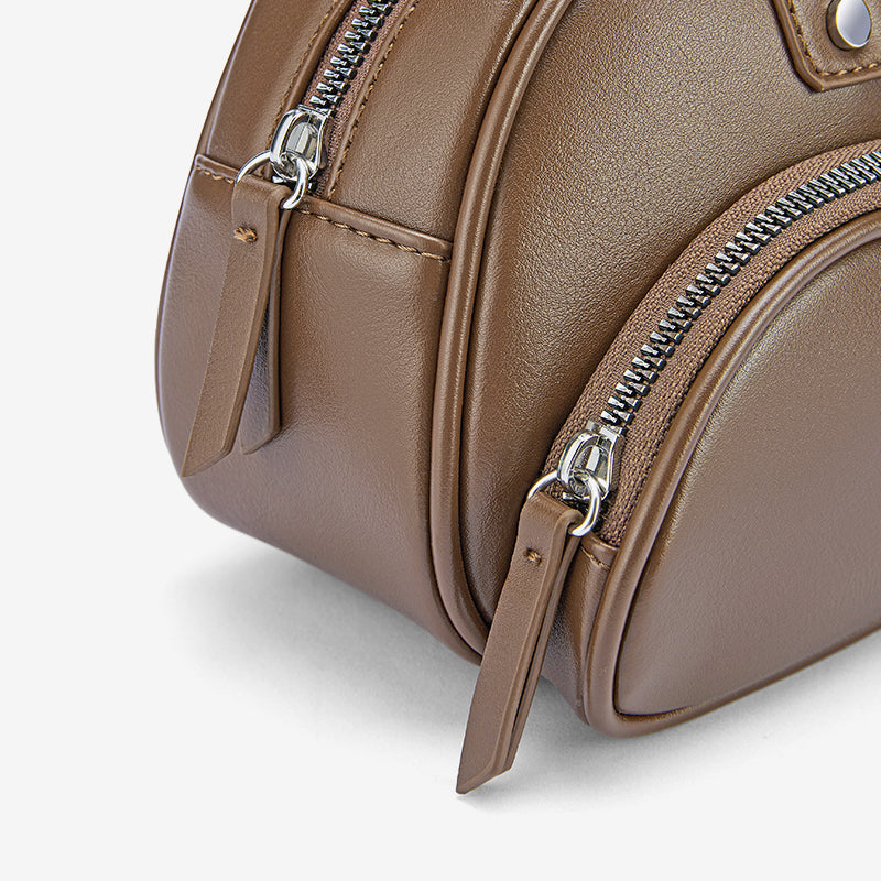 [Bobo Bag] BOSTANTEN Handbag Women's Fashion New Shoulder Bag Bag Bowling Design
