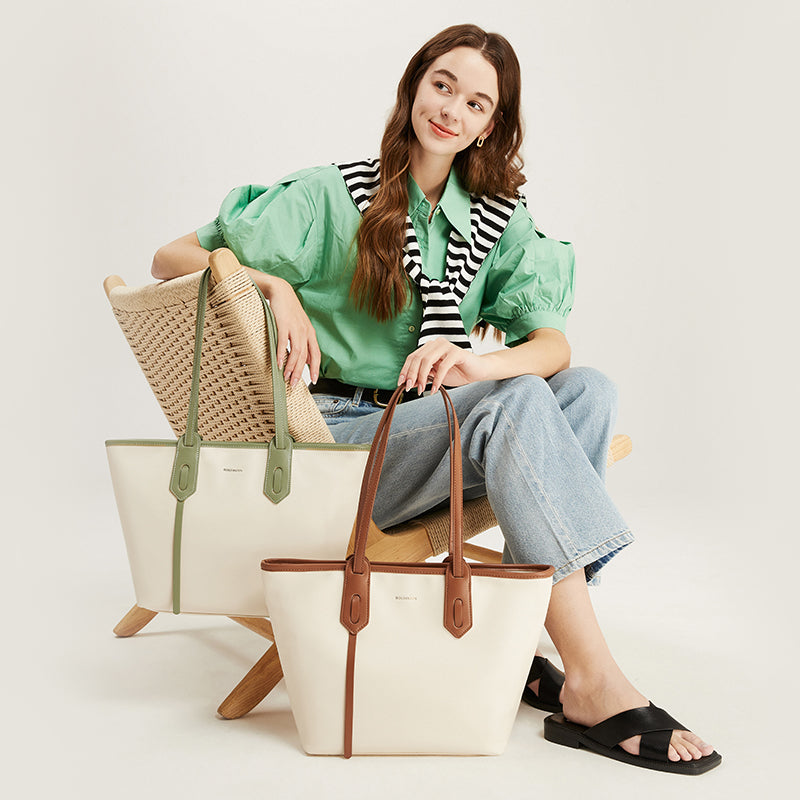 [Kayla Bag] BOSTANTEN Tote Bag Women's – Synthetic leather, For office & College, Style Simple
